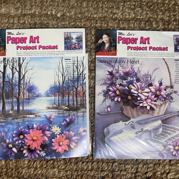 (VC)Vintage. Rare Find. Mrs. Lee's Paper Art Project Packets - Picture 2 of 5